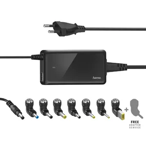 Зарядное устройство Hama Slim & Light Laptop Black AC Indoor