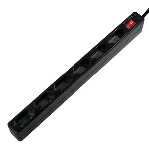 Удлинитель LogiLink LPS232B 1.5м 6 AC розеток Черный