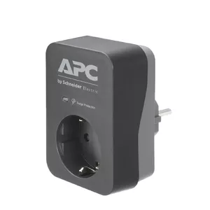 APC PME1WB-GR pārsprieguma aizsargs Melns, Pelēks 1 Maiņstrāvas izvade (-s) 230 V