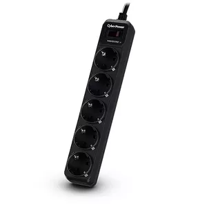 CyberPower B0520SC0-DE surge protector Black 5 AC outlet(s) 200 - 250 V 1.8 m