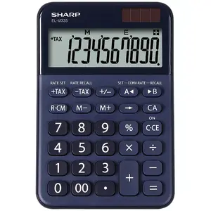 Basic Calculator Sharp EL-M335 Desktop 10 Digits Blue
