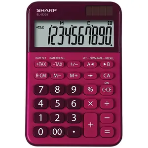 Pamata Kalkulators Sharp EL-M335 Galda 10 Cipari Sarkans