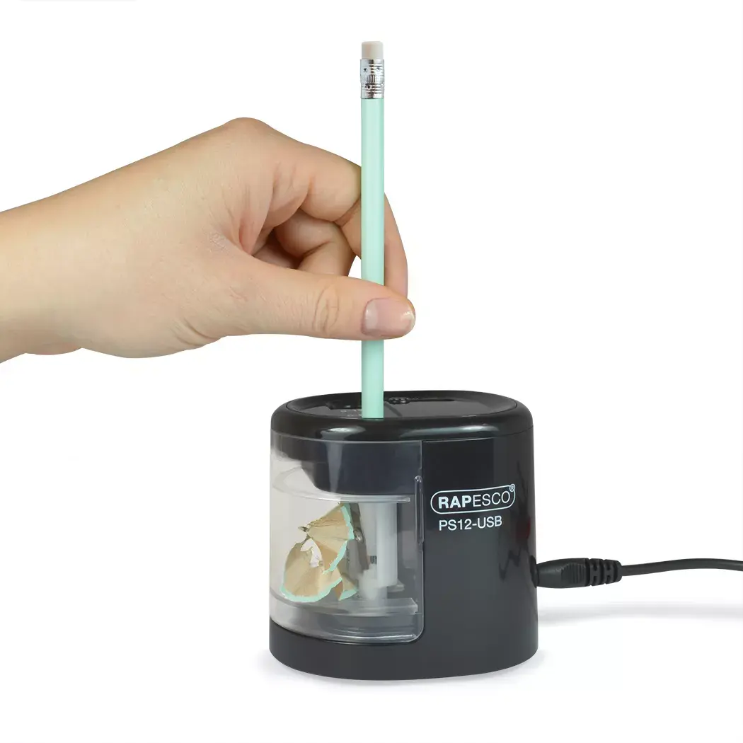 Elektriskā zīmuļu asināmais Rapesco PS12-USB Photo 4