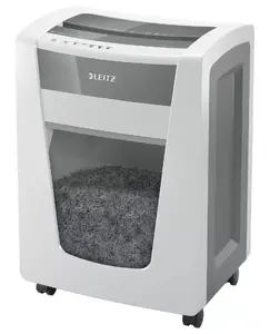Уничтожитель бумаг LEITZ IQ Office Pro P6+ — микрорезка 1×5 мм, ширина подачи 23 см, 406×320×589 мм