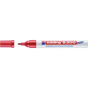 Pastāvīgais marķieris Bullet tip Edding 8300 Sarkans