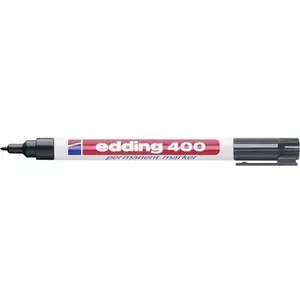 Pastāvīgais marķieris Edding 400 modelis 4-400-1-1002, sarkans, ūdensizturīgs, apaļš galu