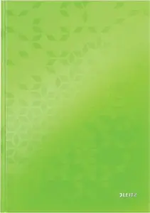 Notebook LEITZ WOW 46261054 — A4 metallic green cover, 80 sheets