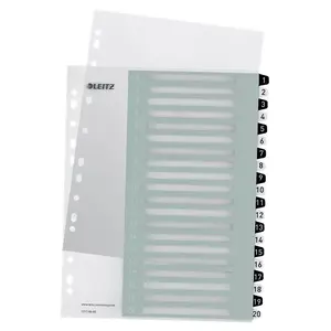 Divider Leitz WOW Polypropylene (PP) Black, White