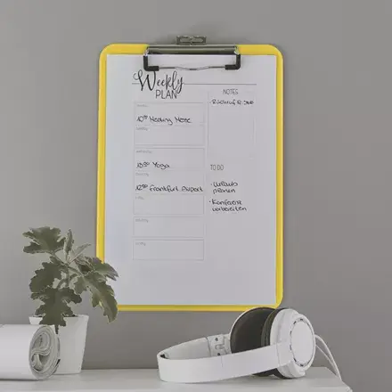 Clipboard Leitz WOW A4 Metal Polystyrol Yellow Photo 3