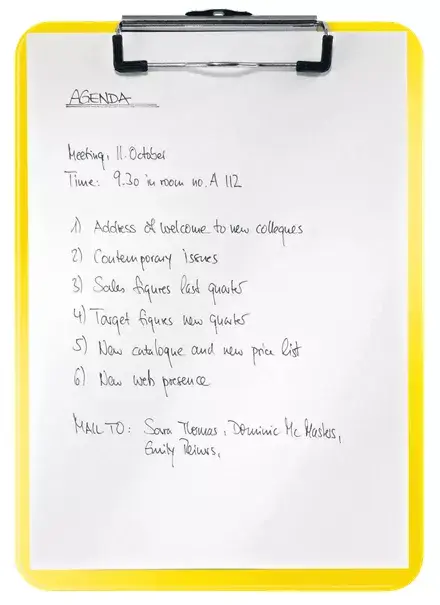 Clipboard Leitz WOW A4 Metal Polystyrol Yellow Photo 4