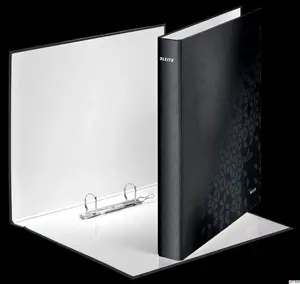 Ring Binder LEITZ Esselte-Leitz WOW A4+ Black, 2 D-ring mechanism, fits A4+ documents