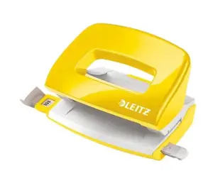 Leitz NeXXt Hole Punch WOW Mini 2-hole 10 sheets Yellow Plastic