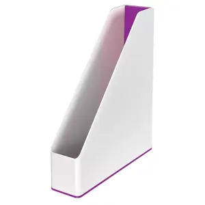Document holder LEITZ 53621062 A4 polystyrene PS, 73×272×318 mm, purple/white