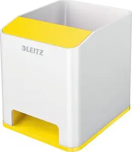 Pen holder LEITZ Esselte Wow Duo Colour 2 compartments, yellow two-tone effect