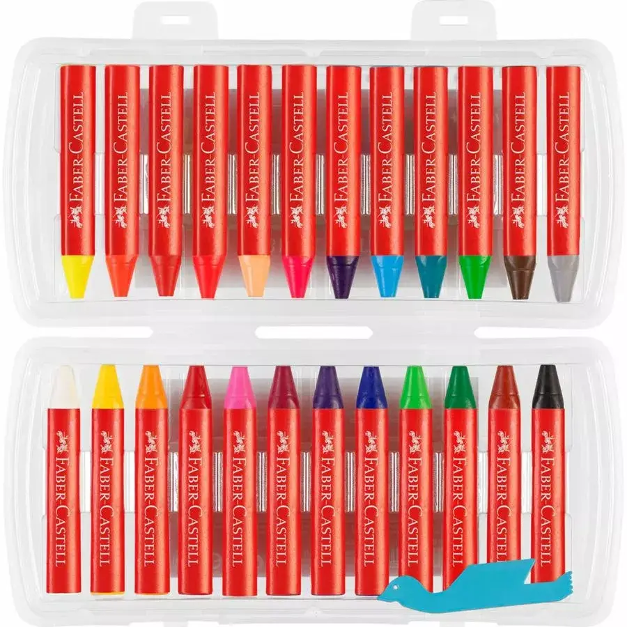 Faber-Castell 120034 Jumbo Wax Crayons 24-Piece Set Photo 3