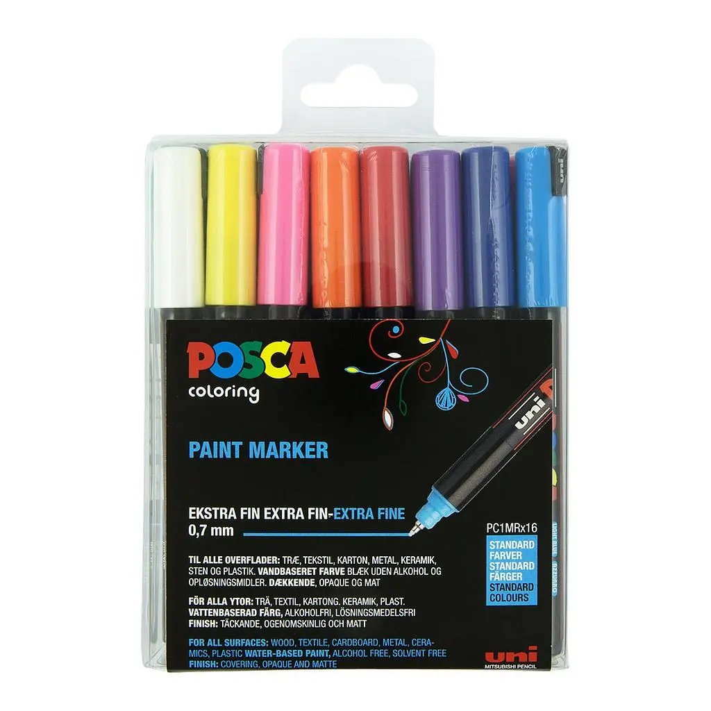 Marķieris POSCA uni PC-1MR 16 gab