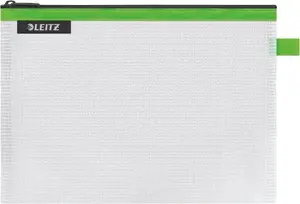 Document zipper bag LEITZ WOW Traveller M size, water resistant, green