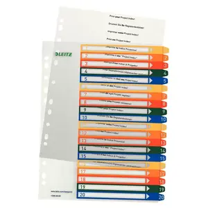 Numeric tab index Leitz 12960000