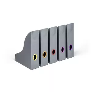 Magazine rack Durable 770657, A4 format, grey, 73 mm width, 241 mm depth, 306 mm height