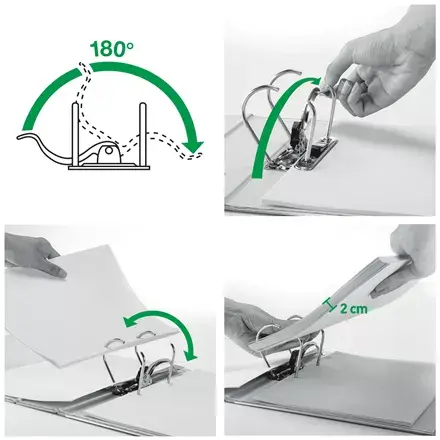 Ring binder Leitz 180° WOW A4 Zaļš Photo 5