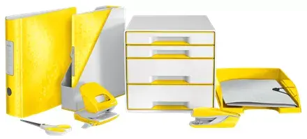Folder Leitz WOW Polystyrene Yellow A4 Photo 2