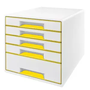 Drawer unit Leitz WOW CUBE White 5 drawers