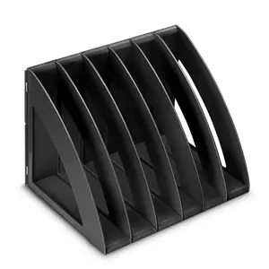 Žurnālu plaukts CEP 1006750011 — polistirola melns, 6 plaukti, 300×220×220 mm