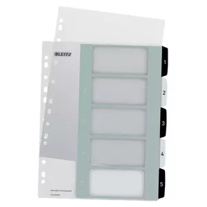 Divider Leitz WOW Polypropylene (PP) Black, White