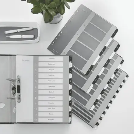 Leitz 1-12 WOW A4+ Numeric Tab Index 12160000 Photo 2