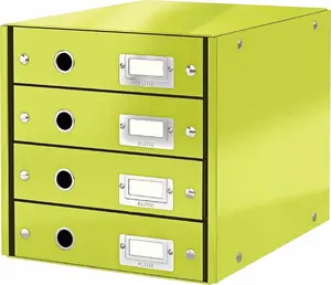 Drawer box LEITZ Click & Store 6049-00-54 A4, 4 drawers, green