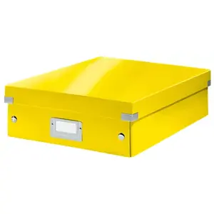 Storage box Leitz Click & Store WOW Rectangular Yellow