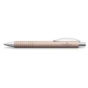 Atlasā rāpojoša lodīšu pildspalva ar klipšu Faber-Castell Essentio — alumīnija korpuss, melns tinti