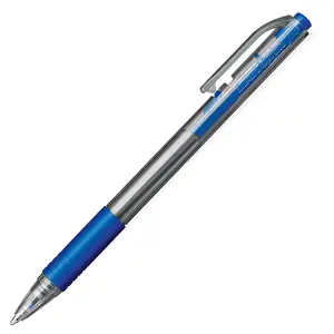 Luxor Sprint Grip Retractable Ballpoint Pen, Blue Ink, 50 Pieces