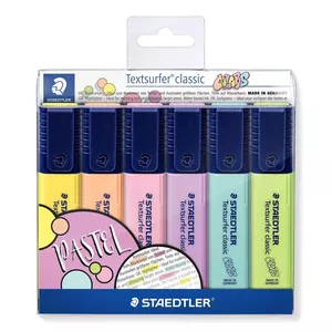Маркер Staedtler 364 C 6 шт. Широкий наконечник Лайм Мятный Персиковый Розовый Фиолетовый Желтый
