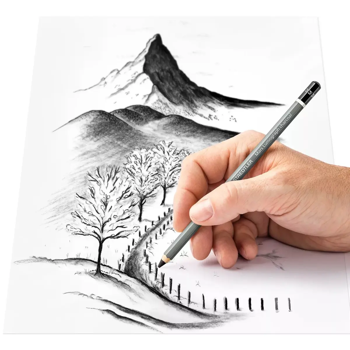 Ogļu zīmulis Staedtler Mars Lumograph Photo 4