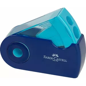 Точилка для карандашей ручная Faber-Castell 182704 — амбидекстрная, разные цвета, 1 шт.