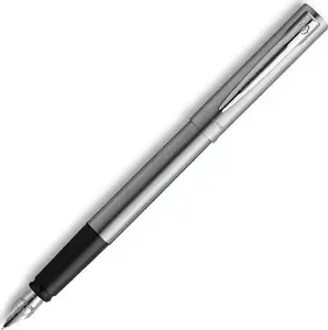 Fountain pen WATERMAN Allure Chrom C.C. F Blue — stainless trim, fine nib, cartridge/converter