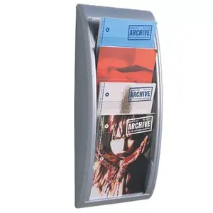 Подставка для журналов PaperFlow K540615 Серебристая