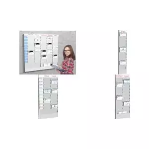 Desk planner folder Paperflow Wand-Bueroplaner 20 compartments A5 grey