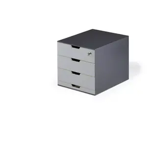 Короб для хранения Durable 338558 — пластиковый контейнер для документов и мелких предметов, штабелируемый, с крышкой