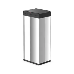 Atkritumu tvertne Hailo Big-Box Swing XL 52 L, nerūsējošais tērauds, šūpojamais vāks