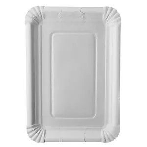 Plate Papstar 11092 Disposable Rectangular Cardboard 180x260mm