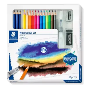 Colored Pencils Staedtler 146 10C 15 pcs Black Blue Bordeaux Brown Green Light Blue Light Green Mauve Orange Peach Red Yellow