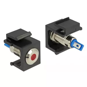 Vadu savienotājs Keystone DeLOCK 86464 LED Melns Zils Sarkans Nerūsējošais tērauds