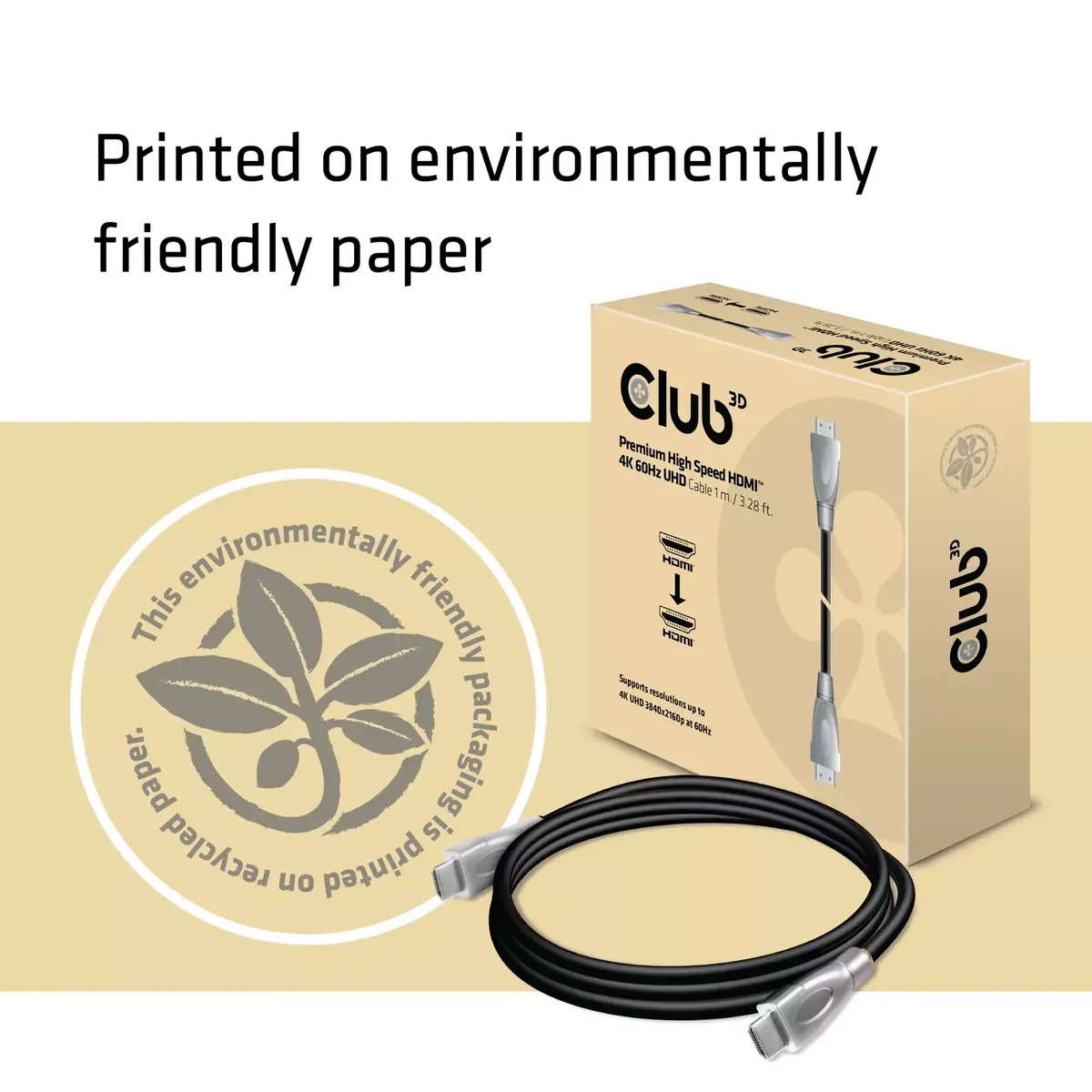 HDMI Кабель CLUB3D Премиум Высокой Скорости HDMI 2.0 Photo 5