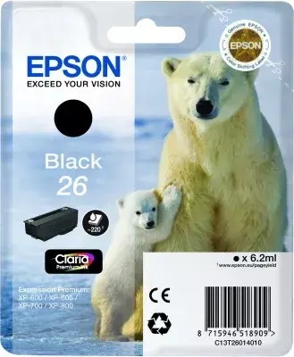 Epson Claria Premium Singlepack Black 26 tintes kārtridžs Photo 4