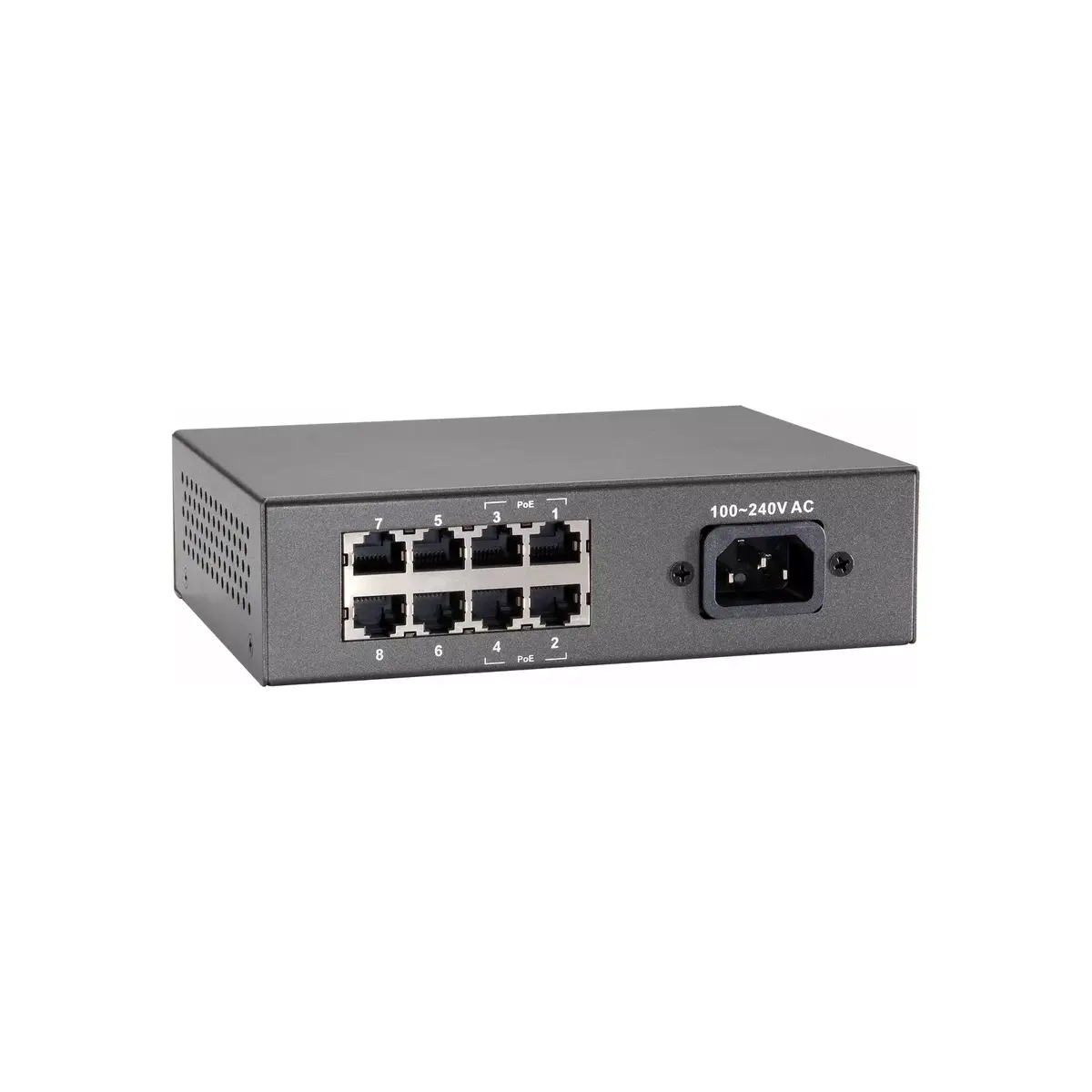 8-Port Fast Ethernet PoE Switch LevelOne FEP-0812 Photo 2