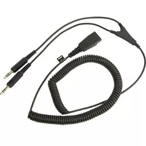 PC cord QD to 2x3.5mm Jabra 8734-599