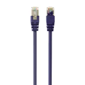 Сетевой кабель Gembird Cat6a S/FTP (S-STP) 1 м, RJ-45—RJ-45, фиолетовый