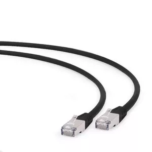 Networking cable GEMBIRD Cat6a PP6A-LSZHCU-BK 0.5 m RJ-45 to RJ-45 Black